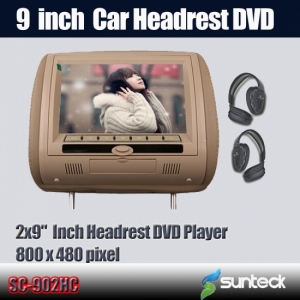 car pillow headrest dvd