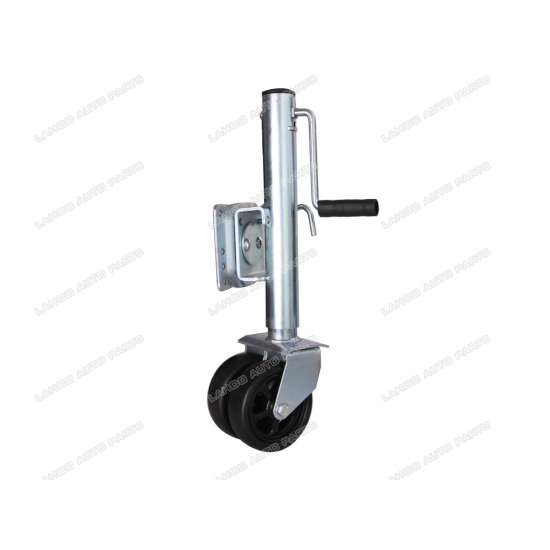 trailer jack with double wheel